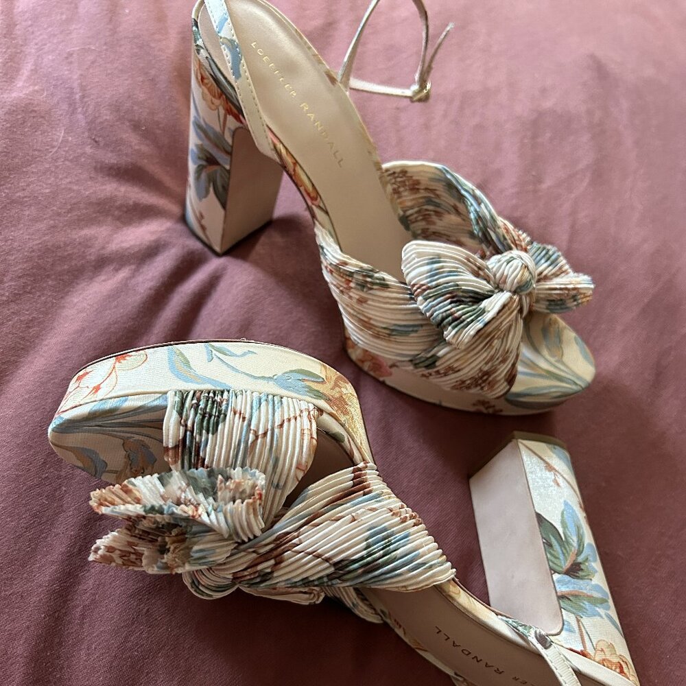 Loeffler Randall Floral Platform Heels